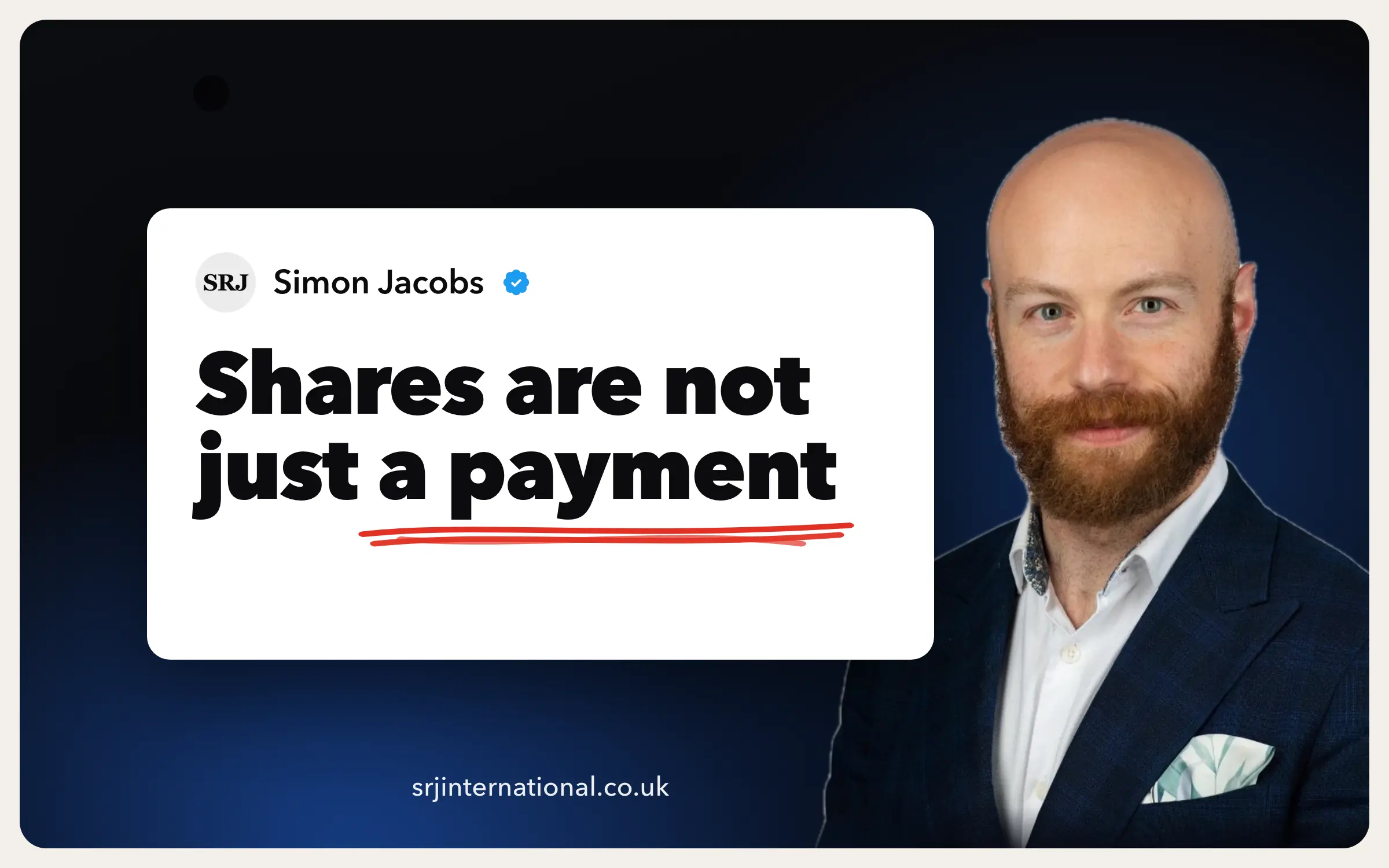 What do you actually give away when you pay someone in shares?