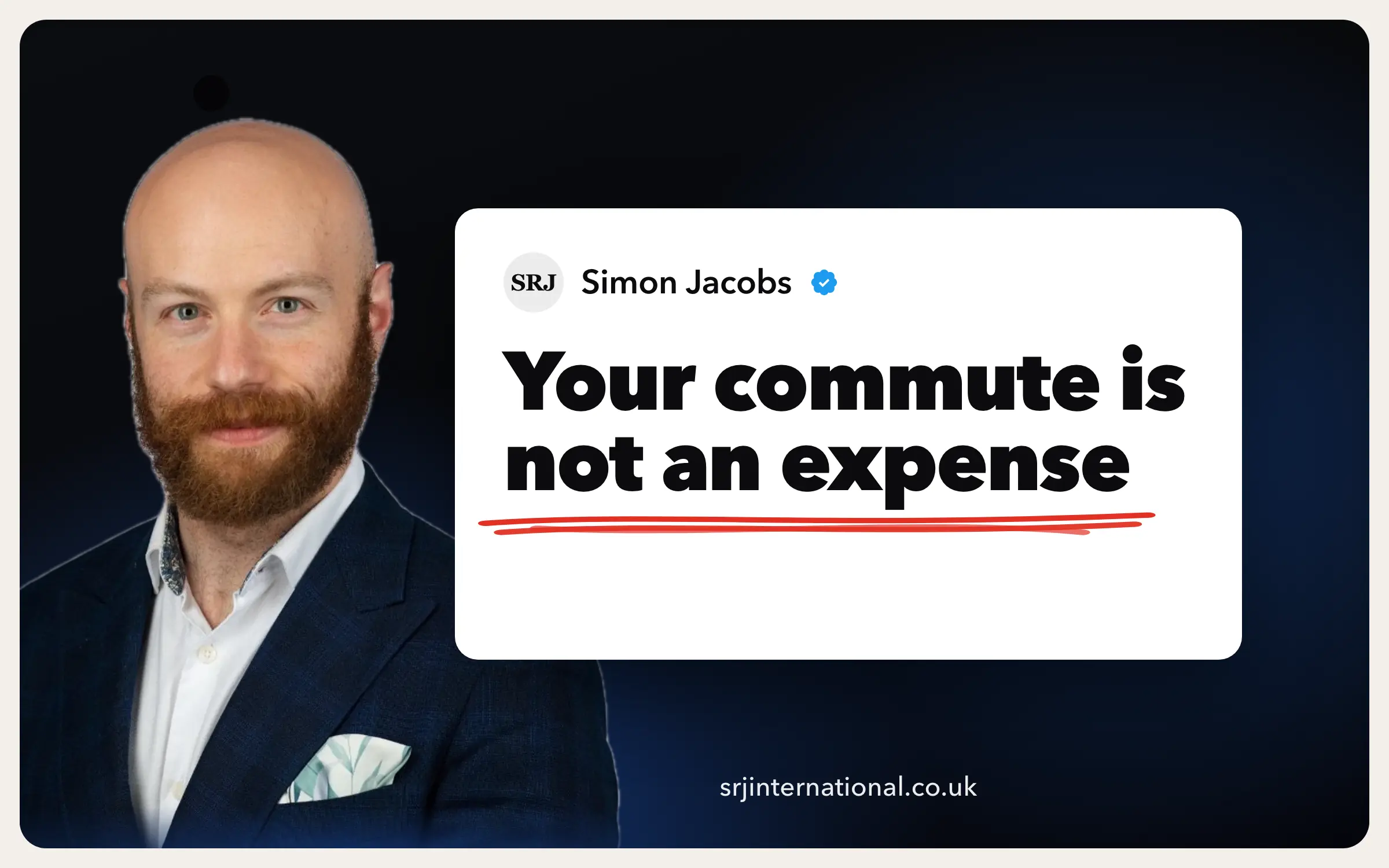 Is travelling to your own office a business expense?